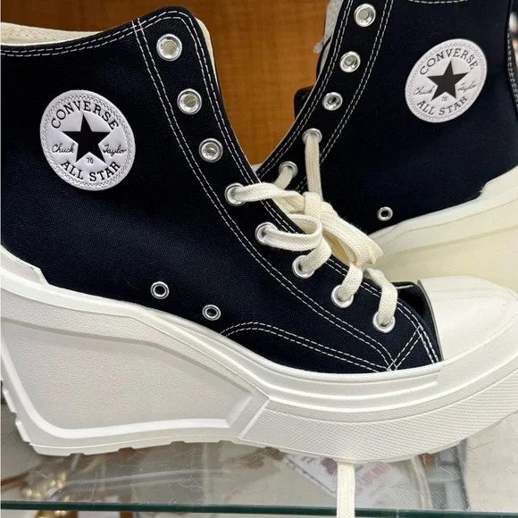 Chunky Converse Chuck Taylor Women’s All Star 75M Chick 70 De Luxe Heels - Picture 3 of 16